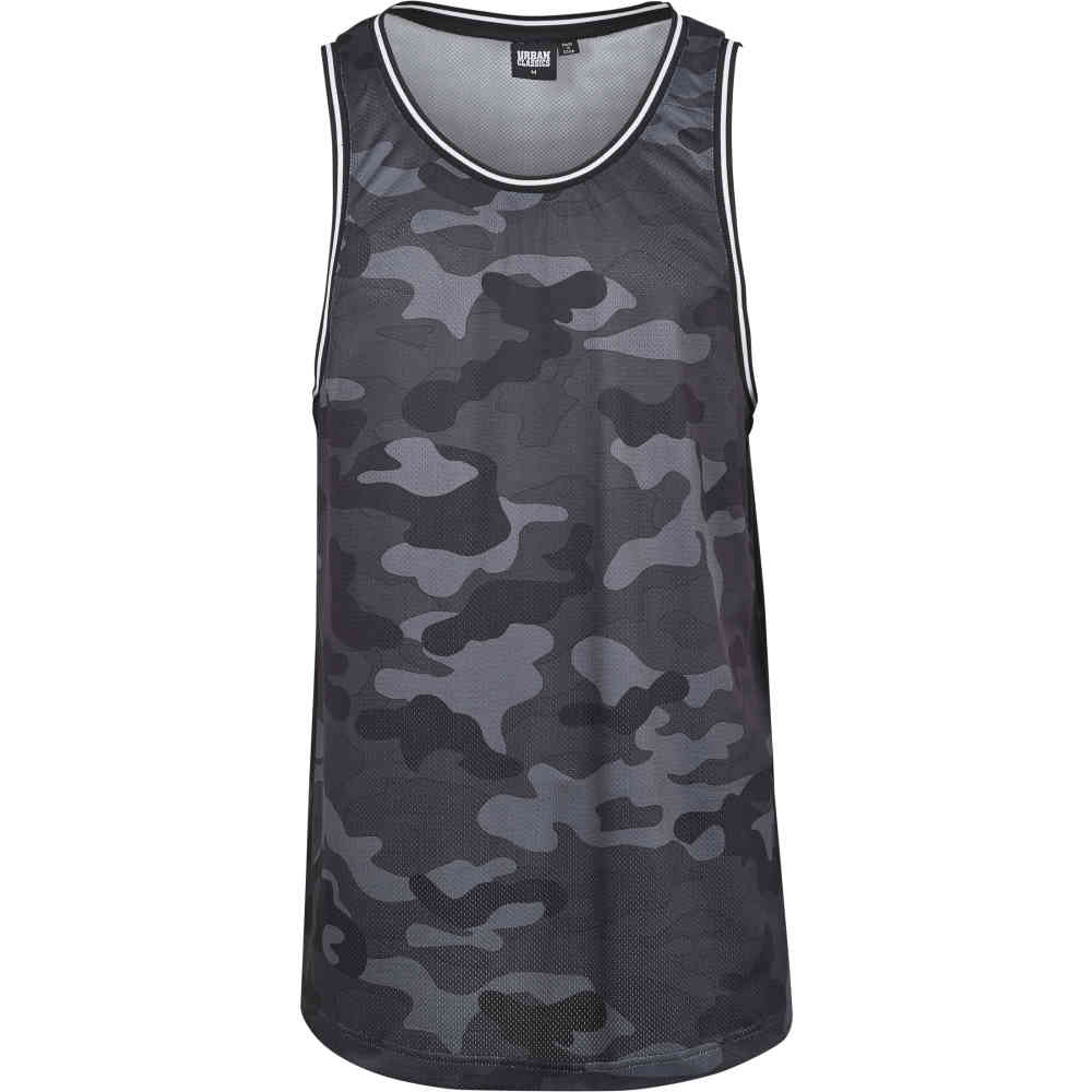 Urban Classics - Camo Mesh Tanktop - Zwart